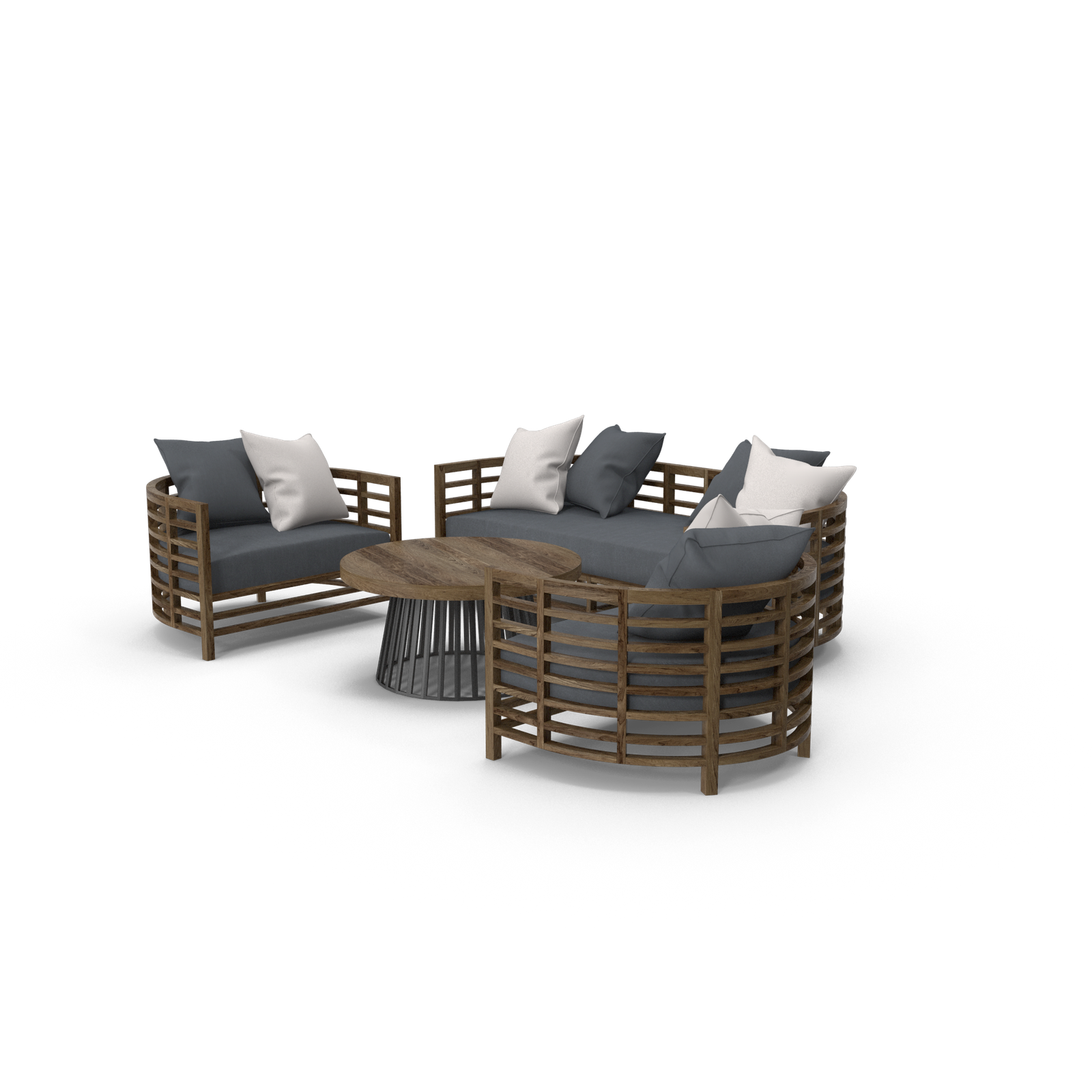 Ensemble de meubles de jardin.H03.2k