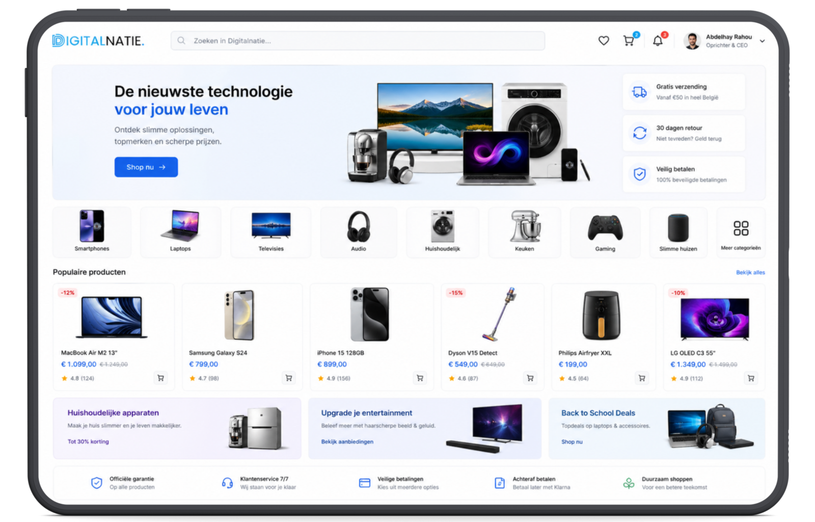 Webshop laten maken op maat - professionele e-commerce Digitalnatie