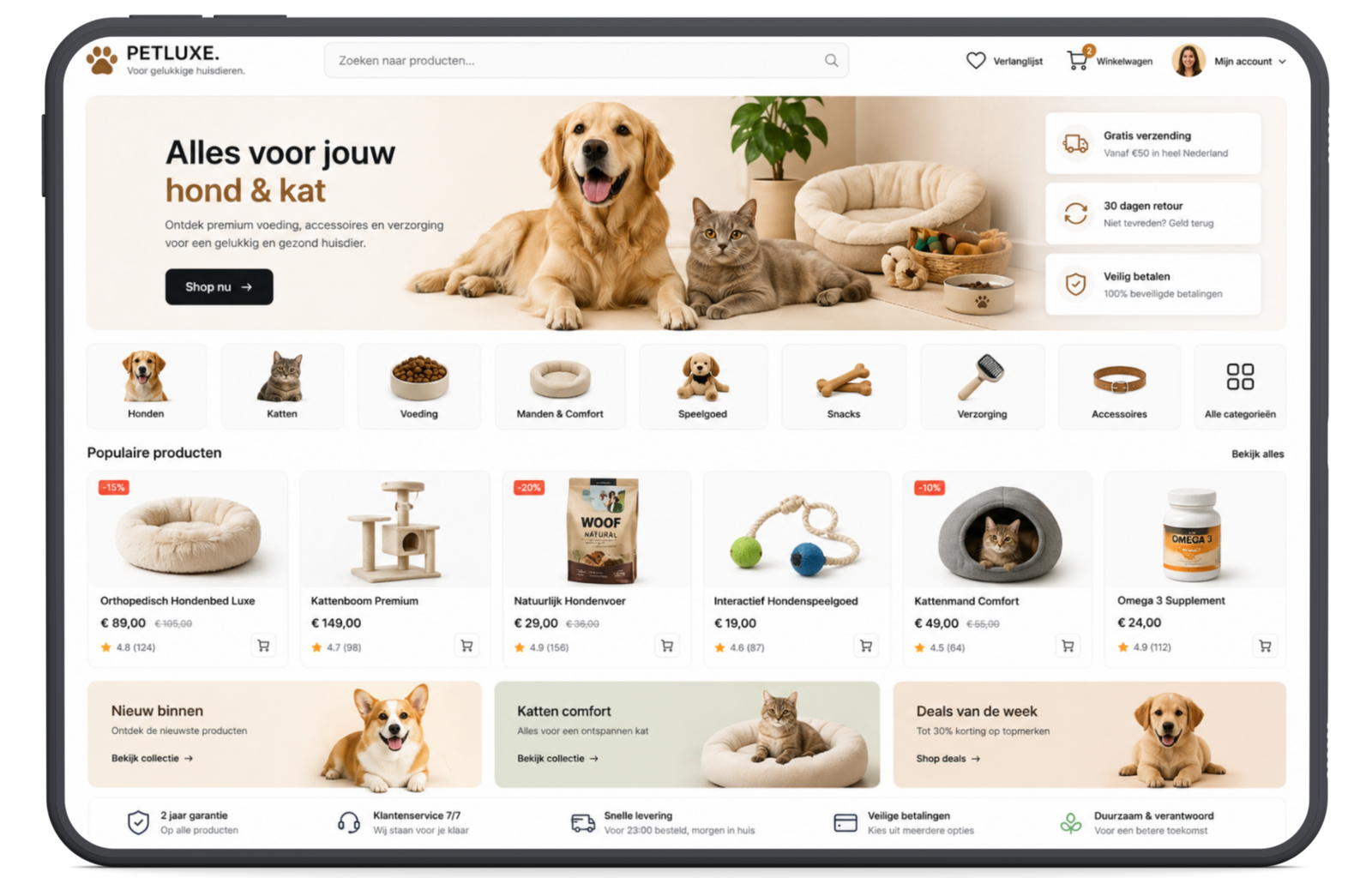 E-commerce webshop design modern en conversie gericht