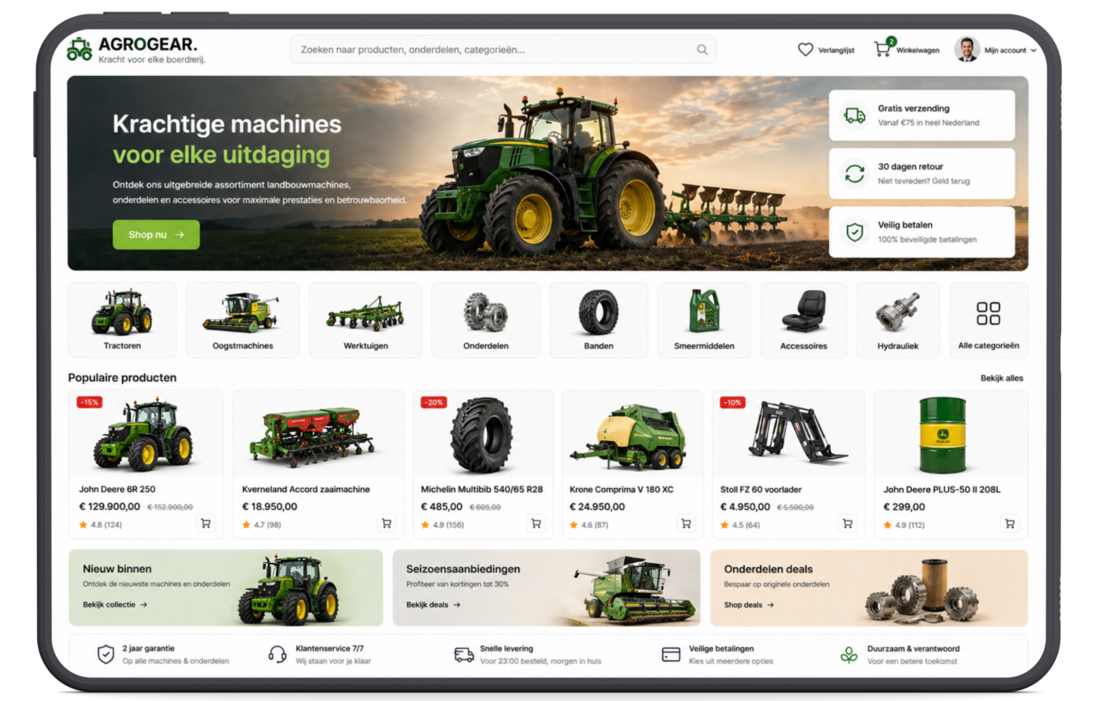 Digitale automatisatie platform gekoppeld aan webshop en website